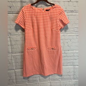 Tommy Hilfiger Dresses Womens Pink Plaid Short Sleeve. Pink/White. 14P